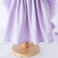 thumbnail image 6 of Glisme Girls Dress Elegant Flower Wedding Tutu Sundress With Sequins Versatile Little Girl Princess Dress Size 4-6 Years,Purple, 6 of 9