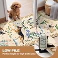 thumbnail image 7 of MJIAexp 2'x8' Jute Animal Dog Floral Kitchen Runner Rug,Woven Texture Machine Washable Runner Rug Non-Slip Rubberback Hallway Runner Laundry Rug Throw Carpet for Living Room Bedroom Dining Room Entry, 7 of 7