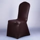 thumbnail image 2 of Pu cuero elástico estiramiento slipcover comedor silla cubierta de encaje marrón Marrón encaje Sunnimix Cubierta de la silla del comedor, 2 of 8