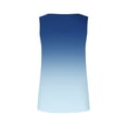 thumbnail image 4 of Uaswgudfs Women's Gradient Color Crew Neck Summer Tank Tops - Casual Sleeveless Loose Fit Blouses, Flowy Tunics Tops, 4 of 6