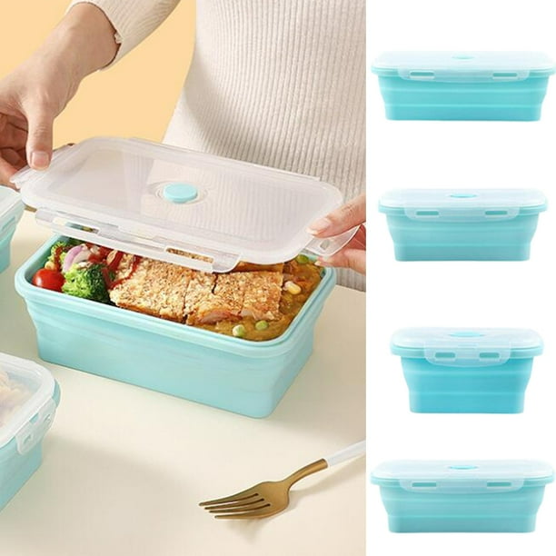 350/500/800/1200ML Lunch Container Foldable Silicone Food Storage