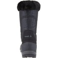 thumbnail image 3 of Kamik Momentum Black II Pull On Rounded Toe Waterproof Fur Trim Ankle Snow Boots (Black II, 6), 3 of 6