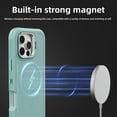 thumbnail image 6 of Case For iPhone 15 Plus 6.7 inch, Shockproof Rugged Protection With Camera Stand and Wireless Charging MagSafe Phone Case for iPhone 15 Plus , Green, 6 of 6