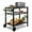 Black, variant on PRZL Outdoor Grill Cart, Movable Food Prep and Work Cart Table, Pizza Oven Stand Table with Wheels, Indoor & Outdoor Multifunctiona Stainless Steel Flattop BBQ Table for Home Party Camping(Silver)