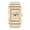 Gold, variant on Men's Fully Iced Out Rectangle Watch, 40mm Case - Rose Gold Baguette Dial