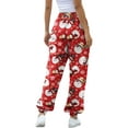 thumbnail image 6 of Musuos Christmas Sweatpants for Women Lounge Joggers Fleece Pants with Pockets Warm Pjs Pant, 6 of 7