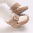 thumbnail image 4 of Wancir Newborn Baby Boy Girl Soft Fleece Booties Stay On Infant Slippers Socks Shoe Non Skid Gripper Toddler First Walkers Winter Ankle Crib Shoes, 4 of 9