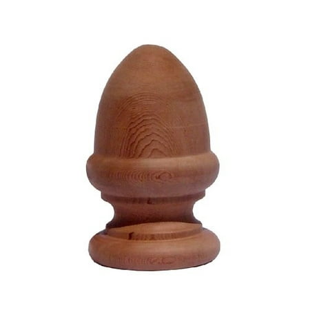 - Woodway Acorn Finial Post Cap Decorative Cedar Wood for Fence Posts, Deck, and Patio Railings, 4 Inch Diameter
