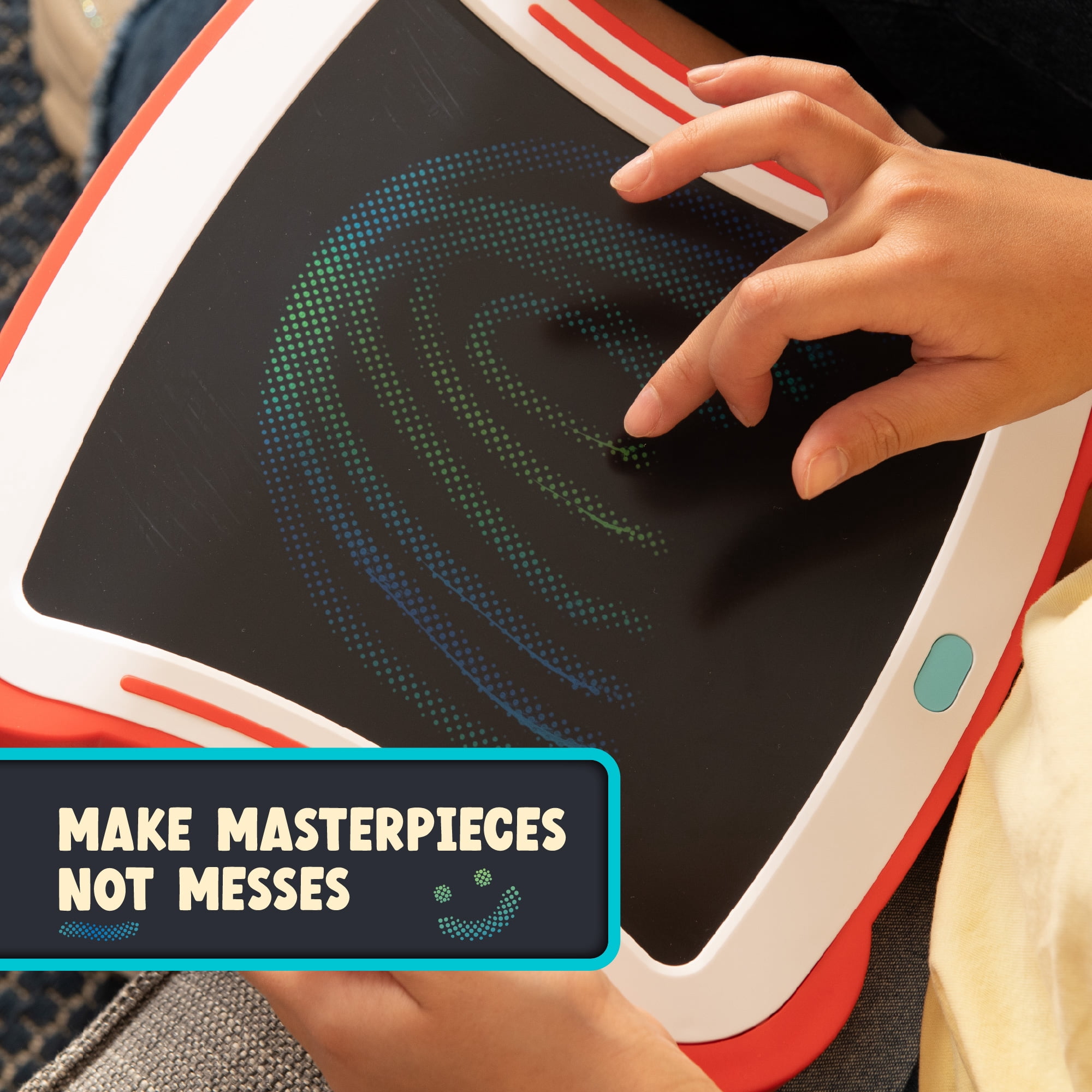 Chuckle & Roar Mess-Free Finger Painting Tablet for Children Ages 3+ with Stylus by Buffalo Games