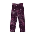 thumbnail image 4 of Xecao Snowflakes and Hearts Men's Straight Lounge Pajama Pants: The Ultimate in Comfortable Sleepwear, 4 of 9