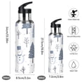 thumbnail image 2 of Yayeee 20oz Insulated Water Bottle Double Wall Stainless Steel with Flip Straw Lid, Cute Snowmen, 2 of 7