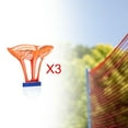 thumbnail image 5 of BAOSITY 3 Pieces Windproof Badminton Badminton Balls Flexible Indoors Lightweight Sports Training Badminton Shuttlecocks for Exercise Orange, 5 of 8
