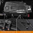 thumbnail image 4 of WEST BIKING EVA Carbon Pattern Bicycle Bag High Capacity 3D Rear Seat Pack 2 in 1 Travel Shoulder Cycling Equipment, 4 of 5