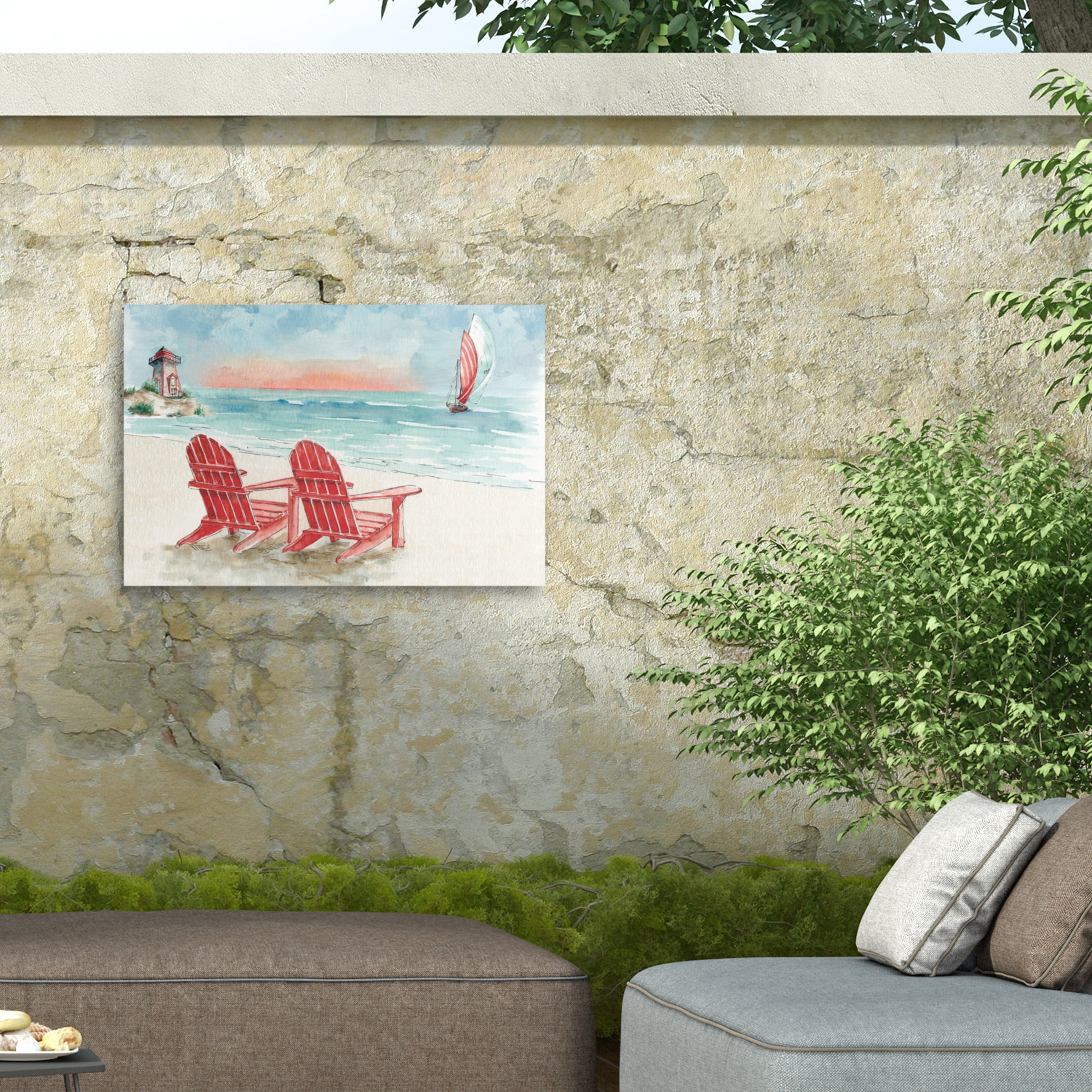 Lisa Audit 'In the Moment VII' Outdoor Canvas 12x19
