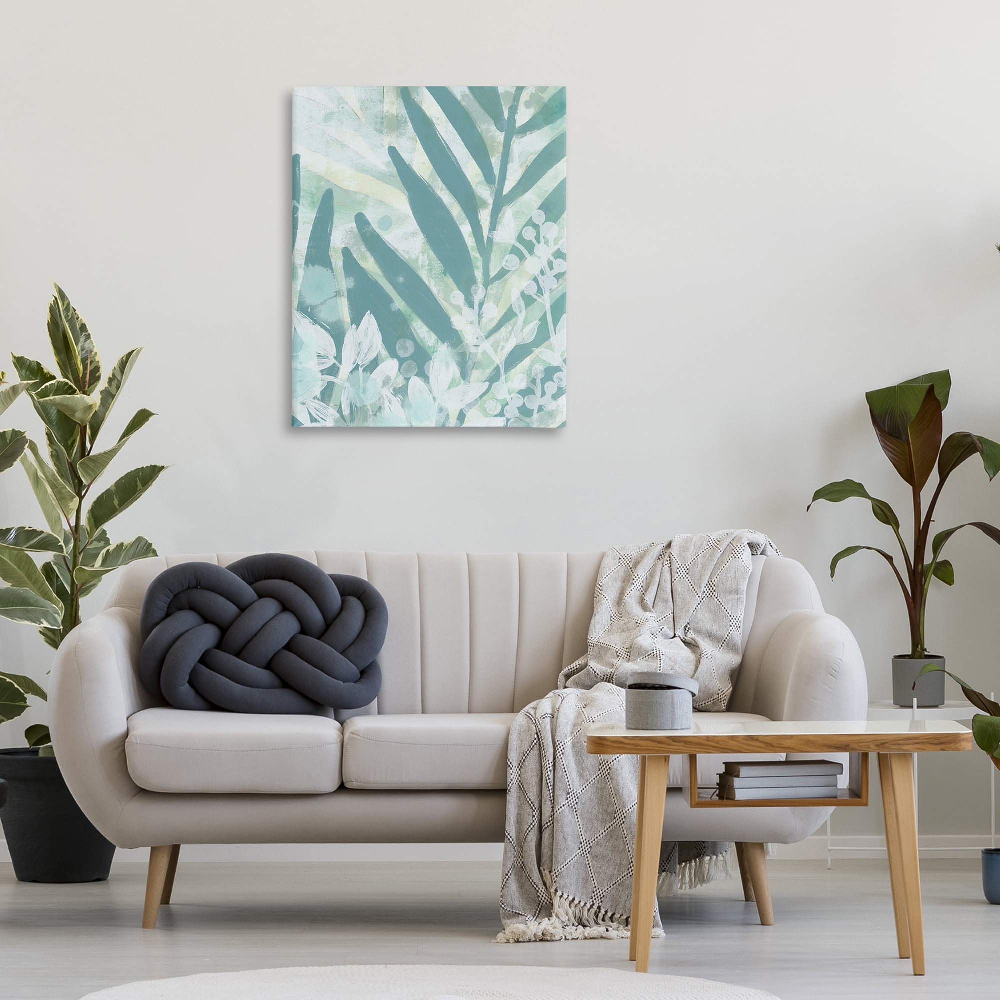 Stupell Industries Modern Splatter Palms Botanical & Floral Painting Gallery Wrapped Canvas Art Print Wall Art, 30 x 40