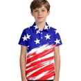 thumbnail image 4 of Tiijoy Boys Independence Day Short Sleeve Polo Shirt Fourth Of July Shirt Top, Sizes 3-14, 4 of 4