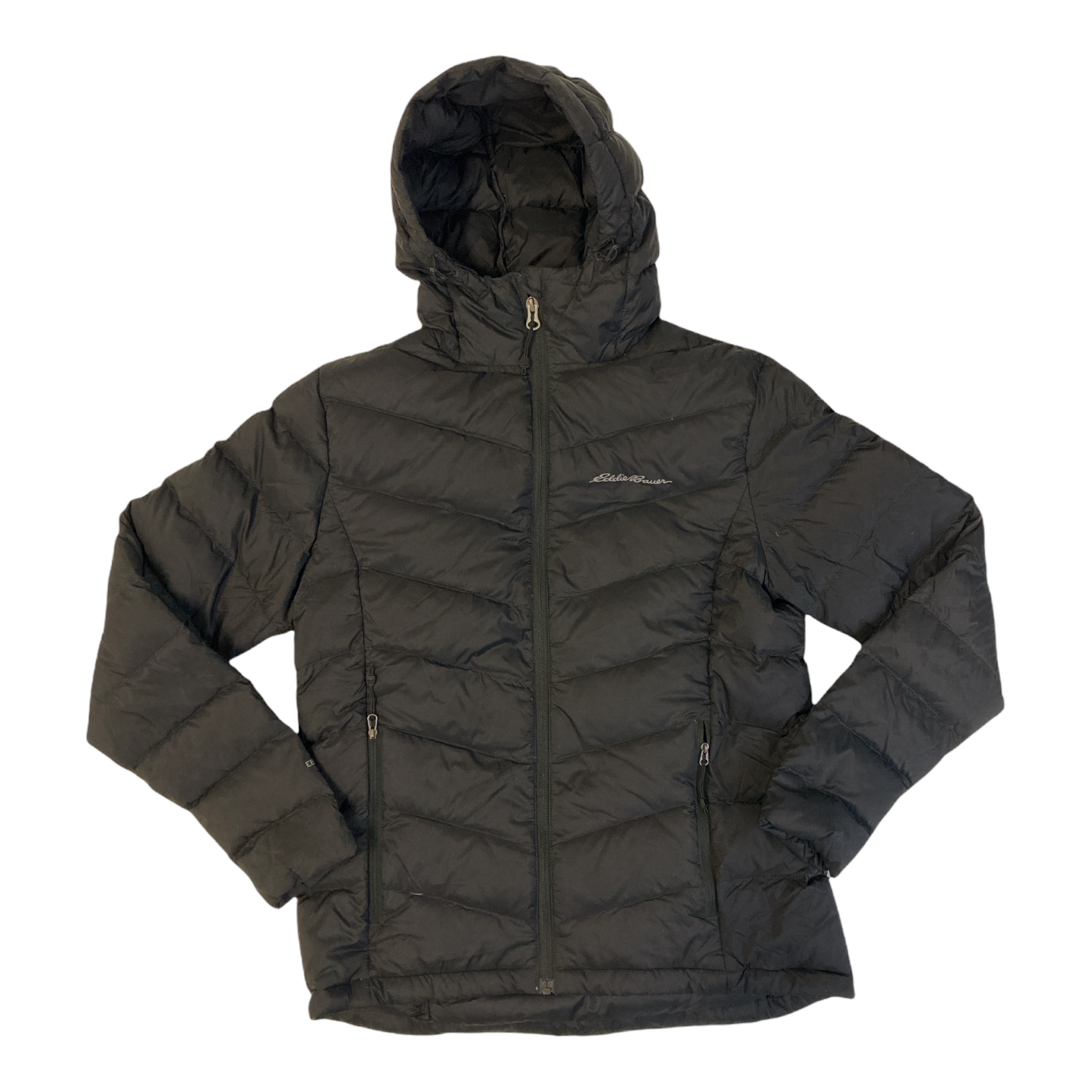 Eddie Bauer Women's Zip Up Microlight Quilted Down Packable Hooded
