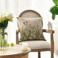 thumbnail image 4 of Wildflowers Spring Throw Pillow Cover Set of 2, 18 x 18 Inch Flower Cushion Case Decoration for Sofa Couch, 4 of 6