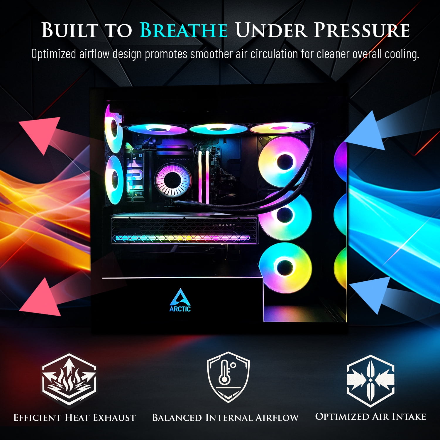 Hachiman PC Kori Gaming PC, AMD Ryzen 7 7800X3D, NVIDIA GeForce RTX 5070 12GB, 32GB DDR5 6000MHz RGB, 2TB Gen4 NVMe SSD, 360 A-RGB AIO, Wi-Fi 6, Windows 11 Home, Desktop Computer