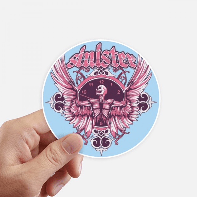 Graffiti Street l Angle Clock Pattern Sticker Round Wall Suitcase Laptop Label Bumper