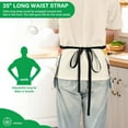thumbnail image 3 of Yayeee Waist Apron with Pockets for Cooking Waterproof Half Server Aprons, Candy Grapefruit Slices, 3 of 7