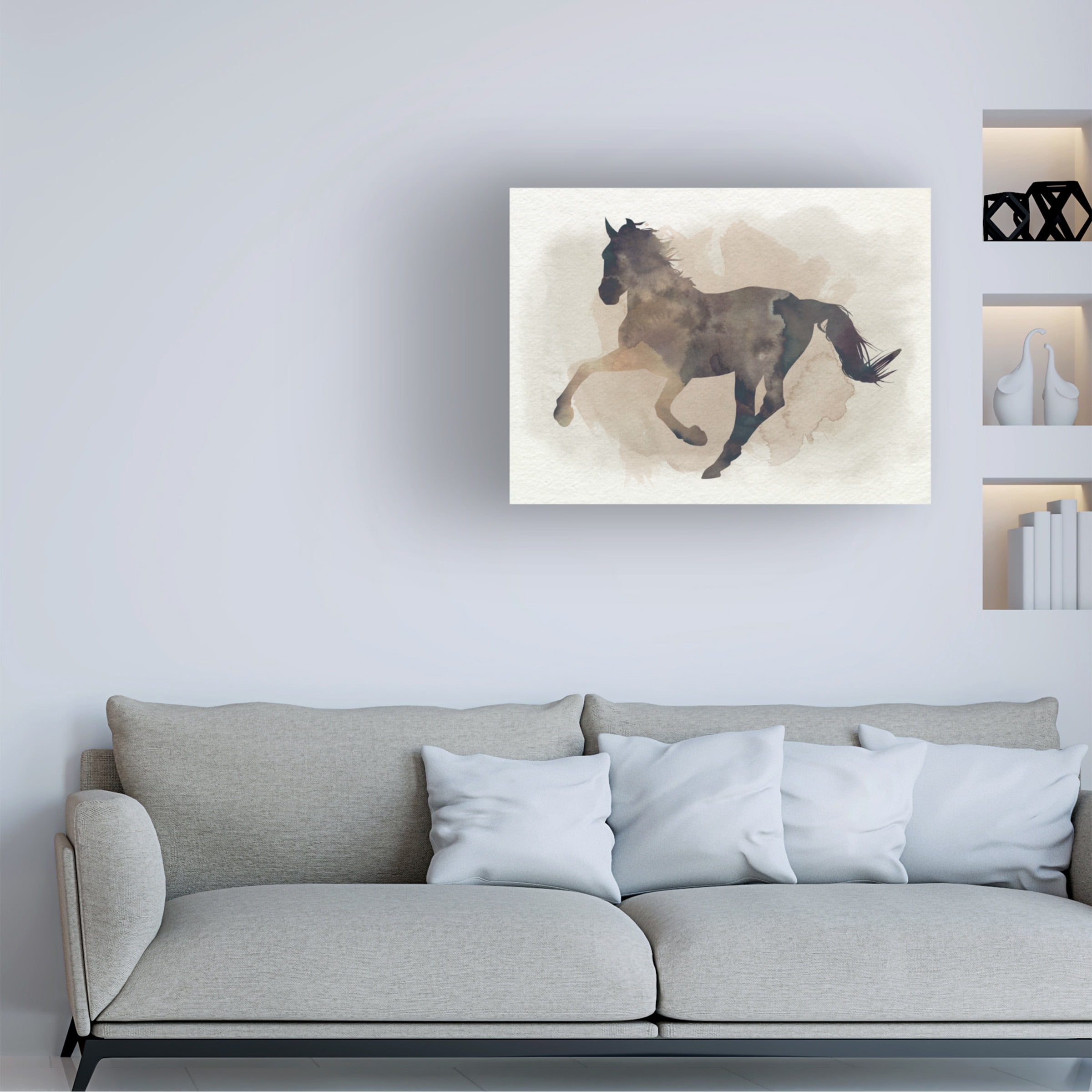 Grace Popp 'Galloping II' Canvas Art