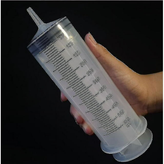 Syringe 500 Ml Large Capacity Syringe Reusable Pump Measuring With 1m Tube Feeding Ink-yu