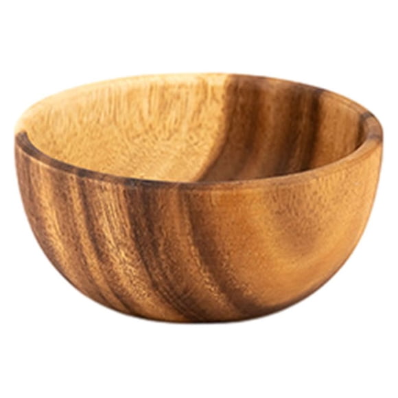 Toystoory Ensaladera Redonda Marrón Claro - Amplia Gama De Usos - Cuencos De Ecológicos Durables Y Fiables De 13 Cm Type3 NO3