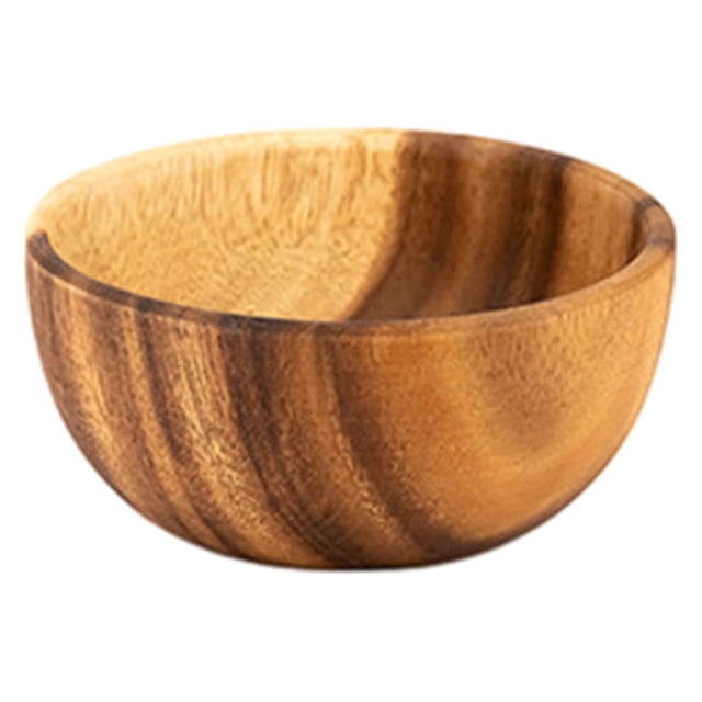 Toystoory Ensaladera Redonda Marrón Claro - Amplia Gama De Usos - Cuencos De Ecológicos Durables Y Fiables De 13 Cm Type3 NO3