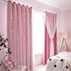 thumbnail image 5 of Tratamiento de ventana con sombreado de cortina doble ahuecada con estrella, 5 of 7