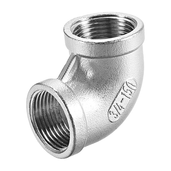 Stainless Steel 316 Cast Pipe Fitting ,90 Degree Elbow 3/4 BSPT Female x 3/4 BSPT Female Thread
