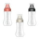 thumbnail image 4 of BRIGHTFUFU 3pcs 350ml botellas de compresión de plástico de 5 orificios Botellas de salsa dispensadores de condimentos, 4 of 8