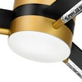 thumbnail image 4 of Uforic 60 inch Modern Ceiling Fan with Light and Remote, Crystal Chandeilier Ceiling Fan with 3 Blades,6-speed - Black & Gold, 4 of 12