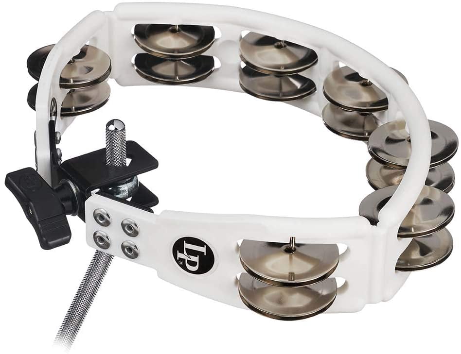 CYCLOPS MOUNTED TAMBOURINE WHITE STEEL