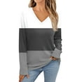 Womens Fall Tops 2024 Fashion Plus Size Shirts Long Sleeve V Neck Tunic