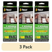 (3 pack) Duck Max Strength 62 in. x 126 in. Rolled Window Insulation Film Kit, Fits up to 5 Windows