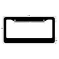 thumbnail image 2 of France French Flag Racing Stripe Car Truck Black License Plate Frame, 2 of 2