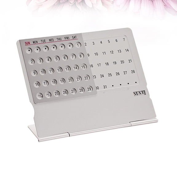 DRAFIDEEP Compact Small Desktop Perpetual Calendar - 1 Piece Daily Planner and Organizer for Home and Office Use