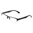 thumbnail image 2 of Semi-Rimless Reaing Glasses Stylish Look Light Weight with Carring Pouch BLACK, 2 of 4