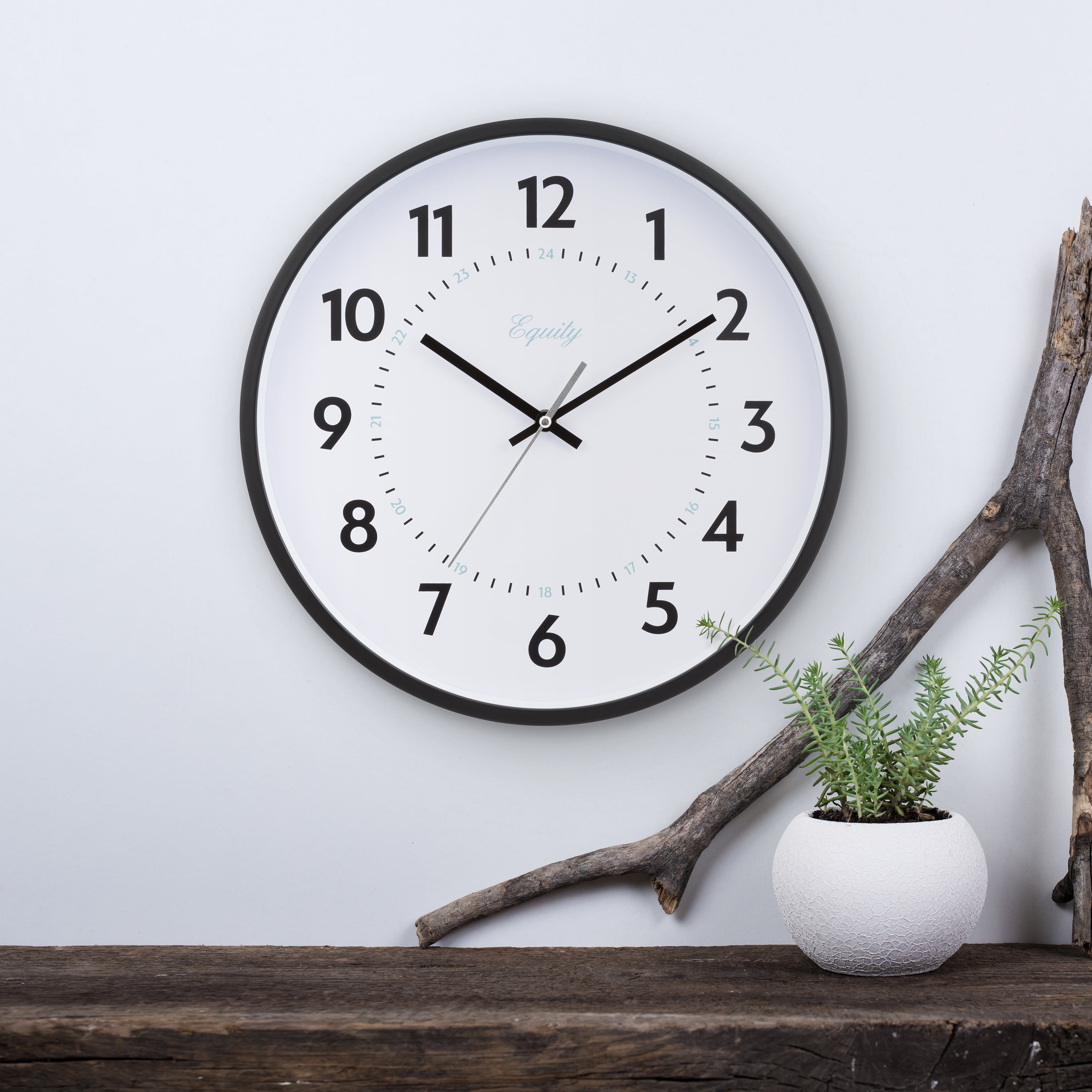 Equity 14 inch Basics Commercial Quartz Analog Wall Clock, 25509