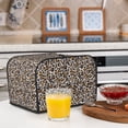 thumbnail image 6 of Pofeuu Leopard Print Toaster Cover 4 Slice, Bread Dust Cover & Fingerprint Protection, Kitchen Small Appliance Covers(Toaster Cover), 6 of 7