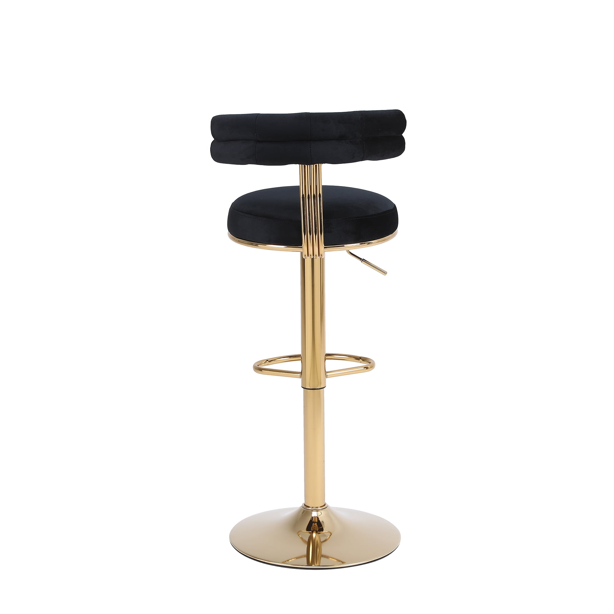 Kadyn 40.55" 2PCS Swivel Bar Stool, Adjustable Counter Height Barstools with Back and Footrest, Modern Black Bar Chair for Home Counter Kadyn 40.55" 2PCS Swivel Bar Stool, Adjustable Counter Height Barstools with Back and Footrest, Modern Black Bar Chair for Home Counter