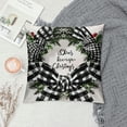 thumbnail image 2 of PHYHOO Christmas Pillow Covers Black White Buffalo Plaid Wreath Decorative Christmas Throw Pillow Cases Christmas Winter Holiday Farmhouse Cushion Case, 2 of 5