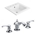 thumbnail image 1 of American Imaginations 39.75-in. W 1 Hole Ceramic Top Set In White Color AI-15876, 1 of 1
