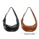 thumbnail image 3 of Women Dumplings Bag Simple Underarm Bag Rivets Armpit Bag Shopping Dating Bag Fashion Handbag Autumn Winter Shoulder Bag brown, 3 of 4
