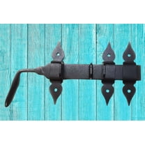 Decorative Wrought Iron Door & Gate Handmade Speakeasy Strap Hinge Black Grill For Outdoor Decor (HF-013)