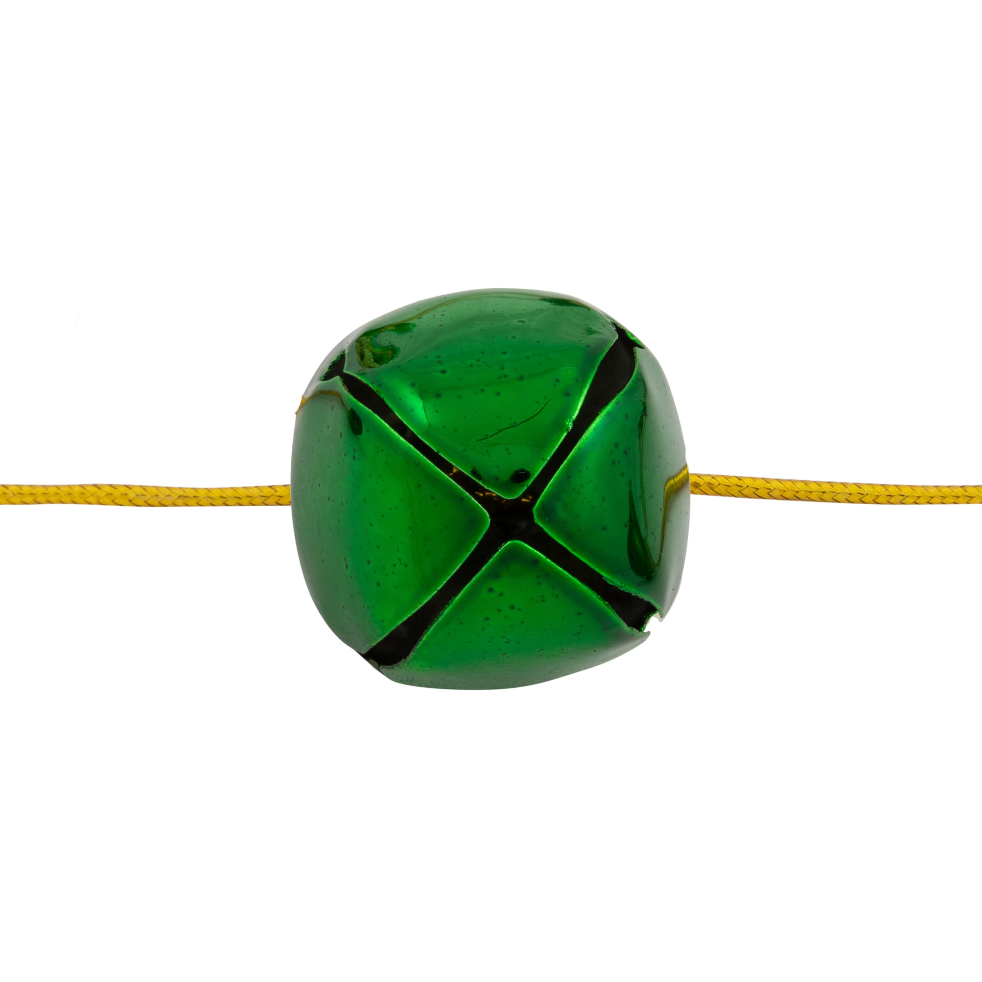 Northlight Shiny Metal Jingle Bells Christmas Garland - 7.5' x 1" - Green