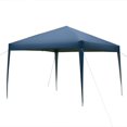thumbnail image 1 of 10x10 FT Ez Pop Up Canopy Tent, Outdoor Portable Folding Commercial Canopy Tent Heavy Duty, Instant Lightweight Gazebo with Carrying Bag and Adjustable Height for Beach and Party Shelter (Blue), 1 of 9
