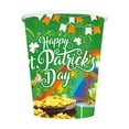 thumbnail image 2 of Oioii Irish St. Patrick's Day Disposable Party Tableware Set - Clover Print Paper Plates(7/9in 10PCS), Napkins(20PCS) & Cups(10PCS)for Holiday Party Decorations, Irish home decor, D, 2 of 7