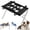 A-Black, variant on 2-in-1 Foldable Pet Grooming Bed, Portable Bathing Stand with Mesh Pockets for Cats and Small Dogs